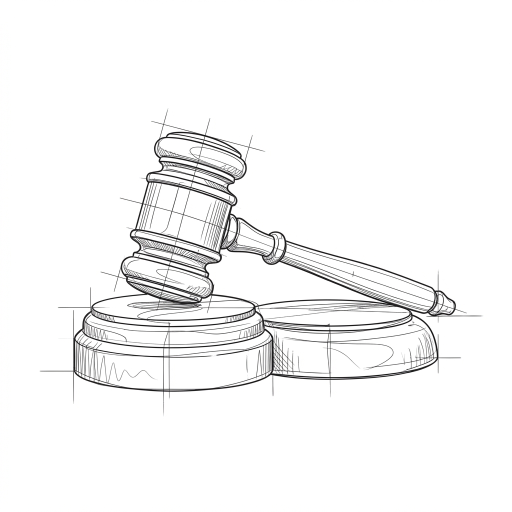 Gavel sketch